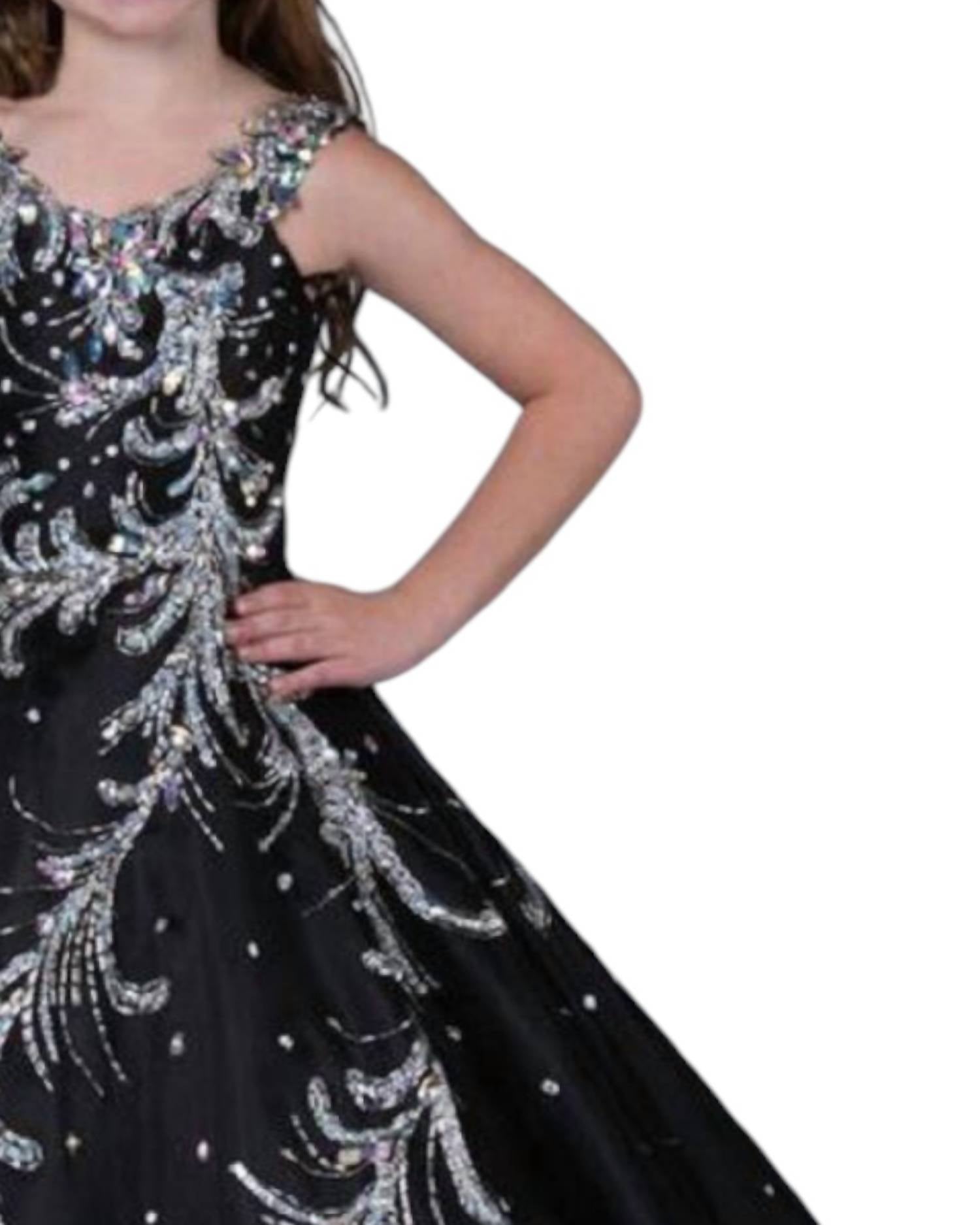Little Rosie - Girl's Long Pageant Dress