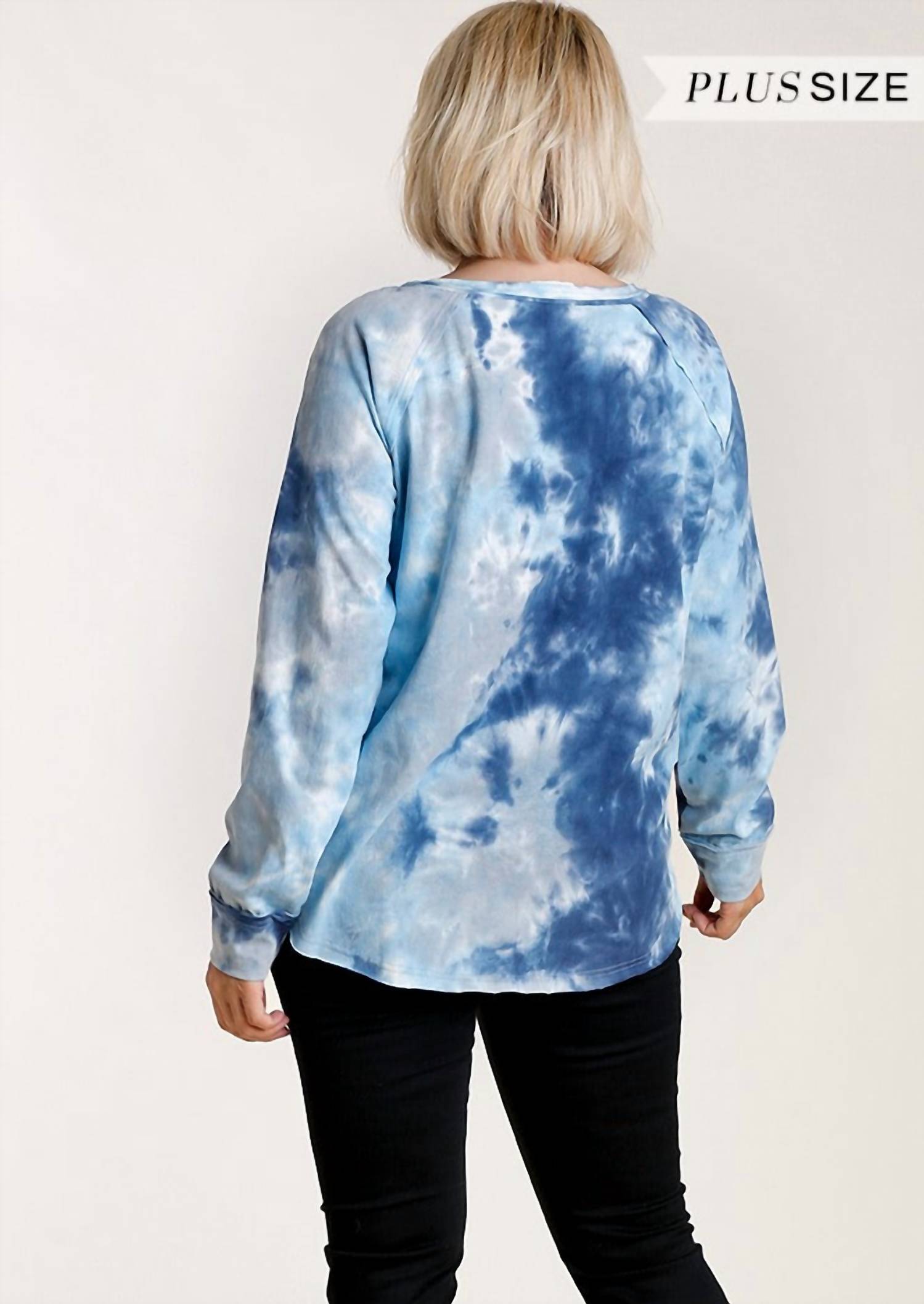 Umgee - Women's Tie Dye Henley Top