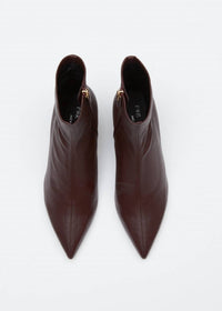Rag & Bone Women's Mercer Leather Ankle Boots in bordeaux - women's shoe - alternate view