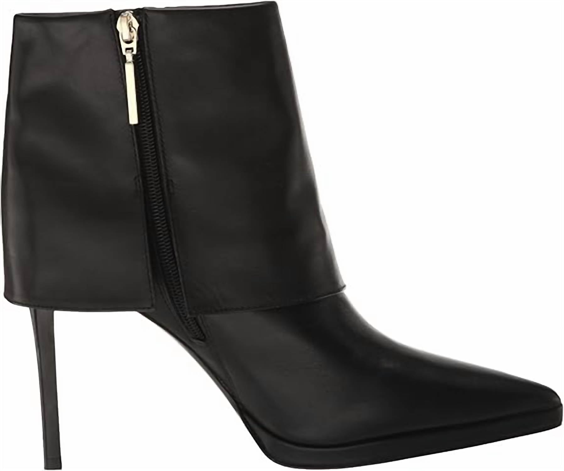 STEVE MADDEN Women's Renee Leather Boots in black - women's shoe