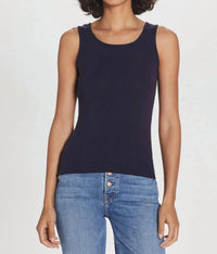 Goldie - Crew Neck Sleeveless Rib Tank