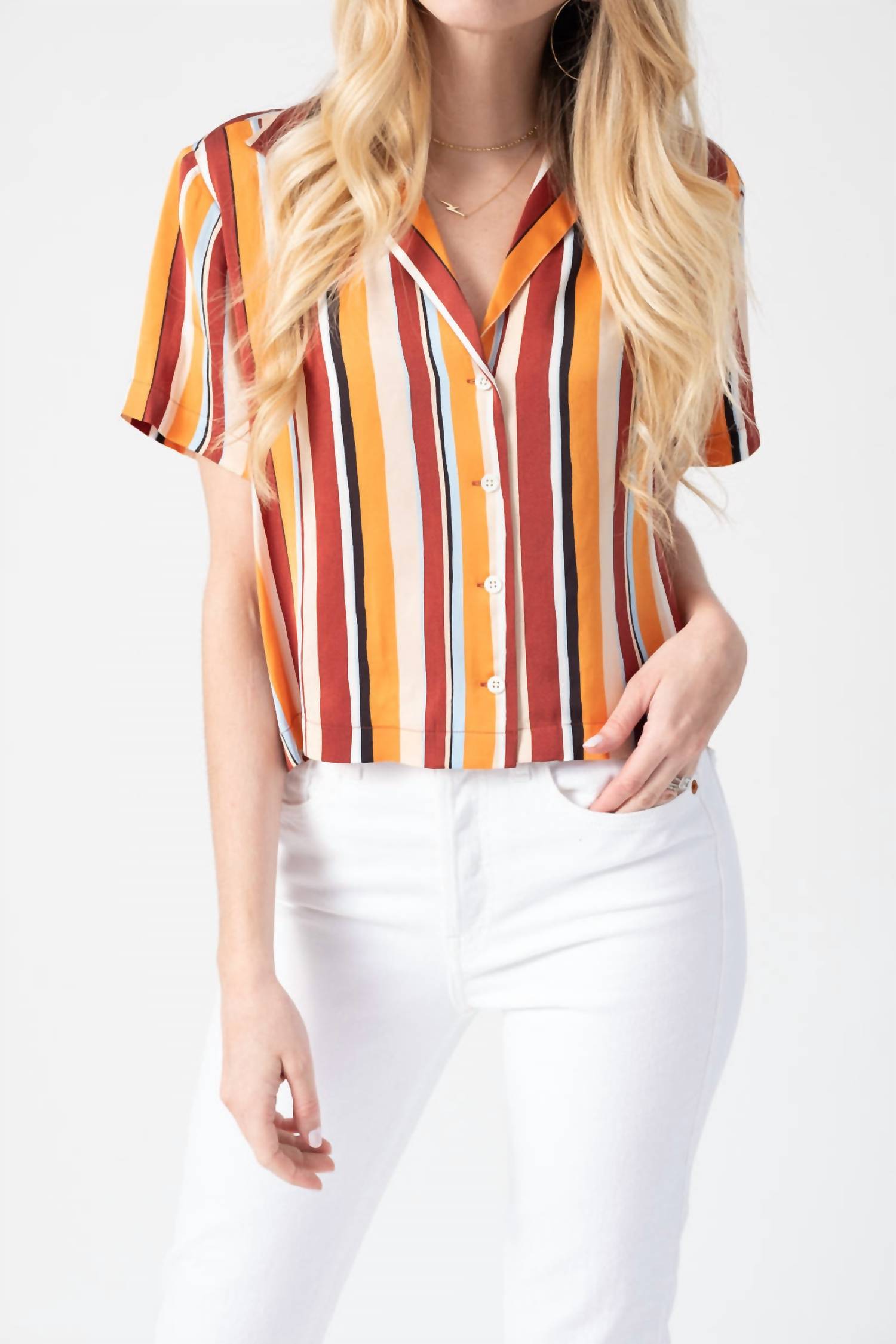 Frame - Mini Short Sleeve Shirt