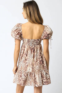Olivaceous - Leopard Mini Dress