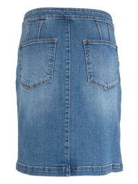 KUT FROM THE KLOTH Rosetta Denim Pencil Skirt in clever - women's skirt - alternate view
