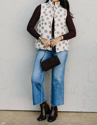Hem & Thread - Sweet Daisy Floral Padded Vest
