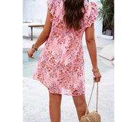 Supreme Fashion - Charity Floral Wrap Mini Dress