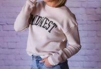 Oat Collective - Midwest Graphic Long Sleeve Sweatshirt