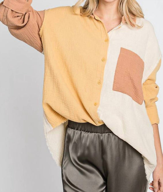 Geegee - Daffodil Button Front Shirt