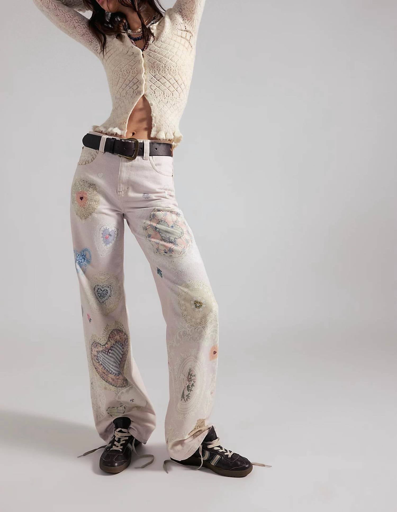 Free People - Tinsley Printed Jeans