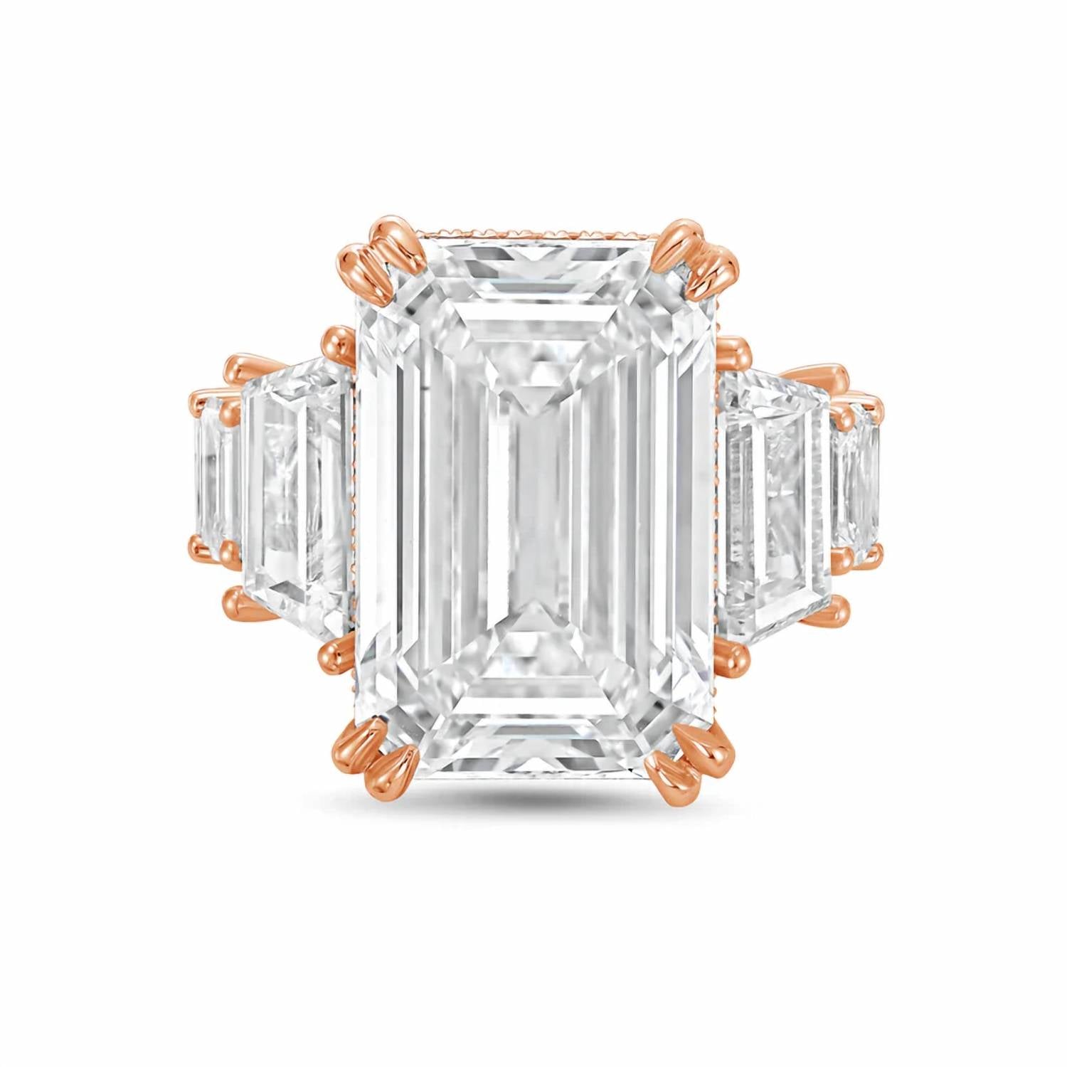 Diana M Jewels - Women's Emerald Lab-Grown Diamond Fashion Ring (12.00 Ct) - Luxe