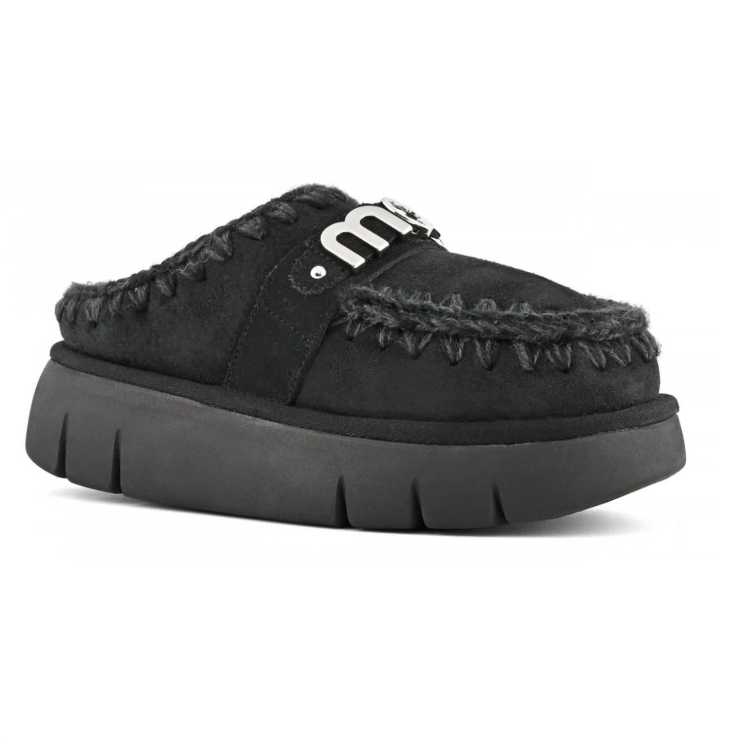 Mou - Women's Bounce Metal Logo Clogs