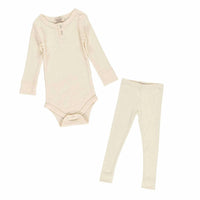 Marmar Copenhagen - Kids' Long Sleeve Ribbed Henley Body Set