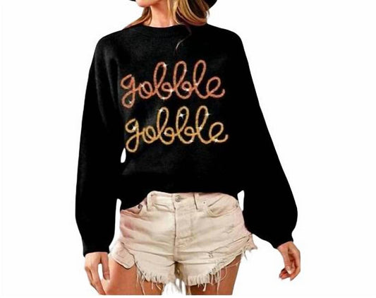 Bibi - Gobble Tinsel Sweater Top