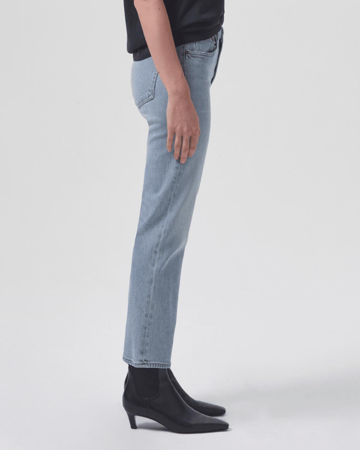 Agolde - Kye Mid Rise Straight Crop Jeans