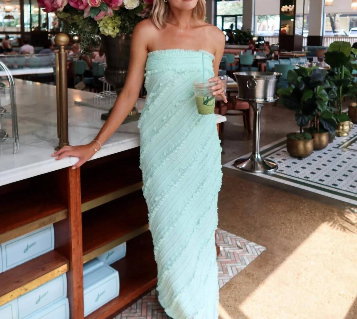 2.7 August Apparel - Ripple Effect Maxi Dress