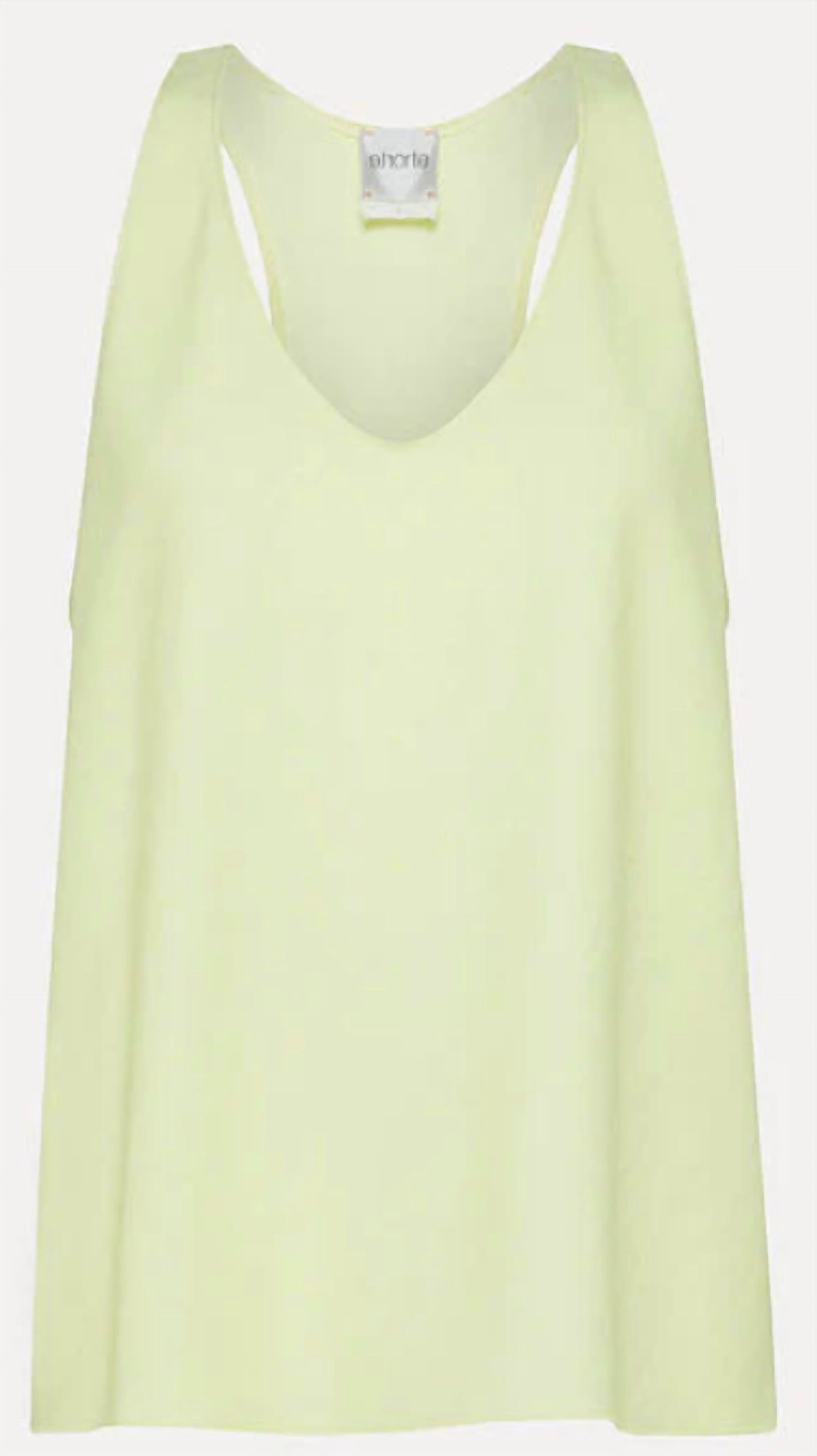forte forte Women's Chic Twill Top in stella - women's tank top - detail view