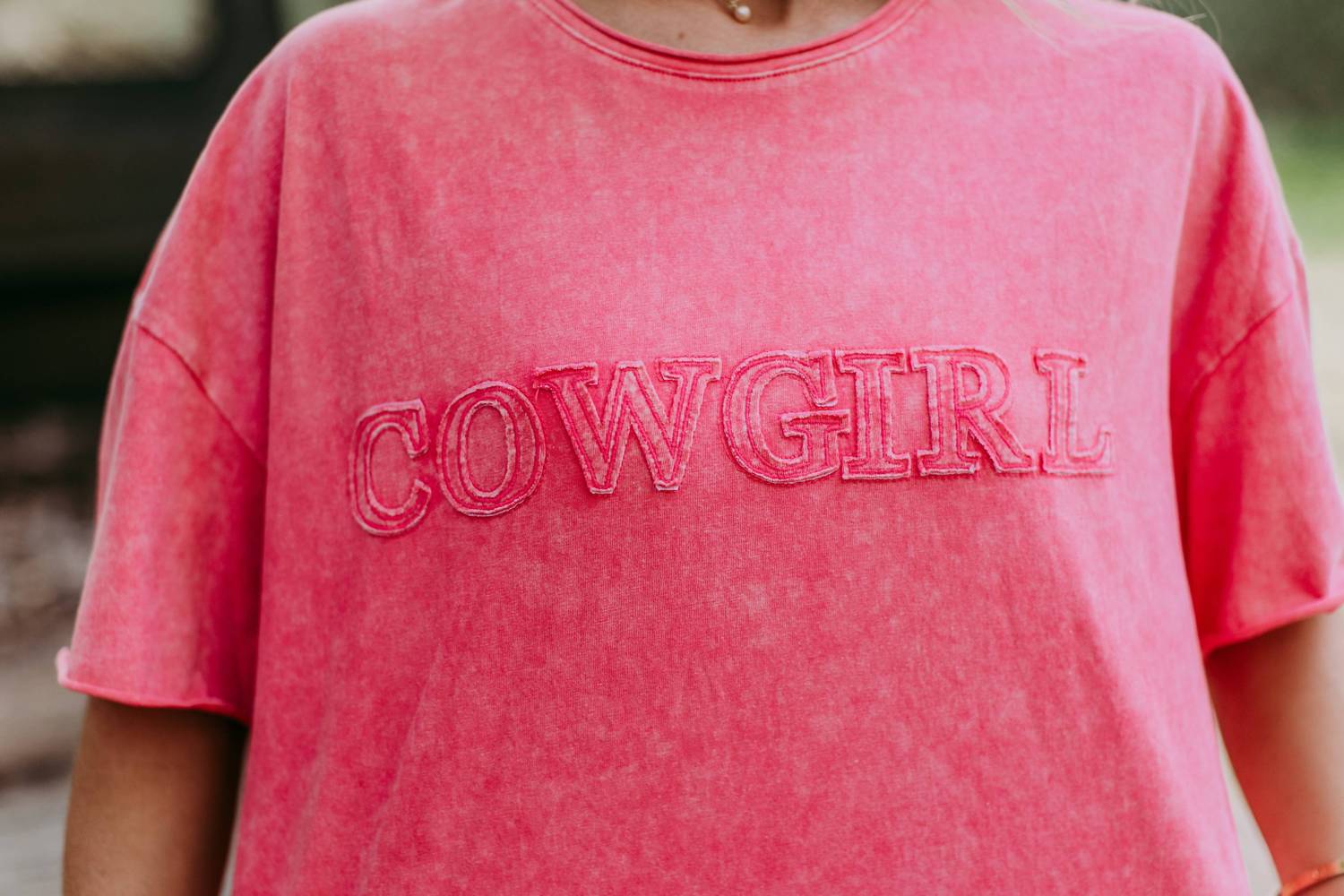 Merigold Kiss - Cowgirl Acid Washed Tee