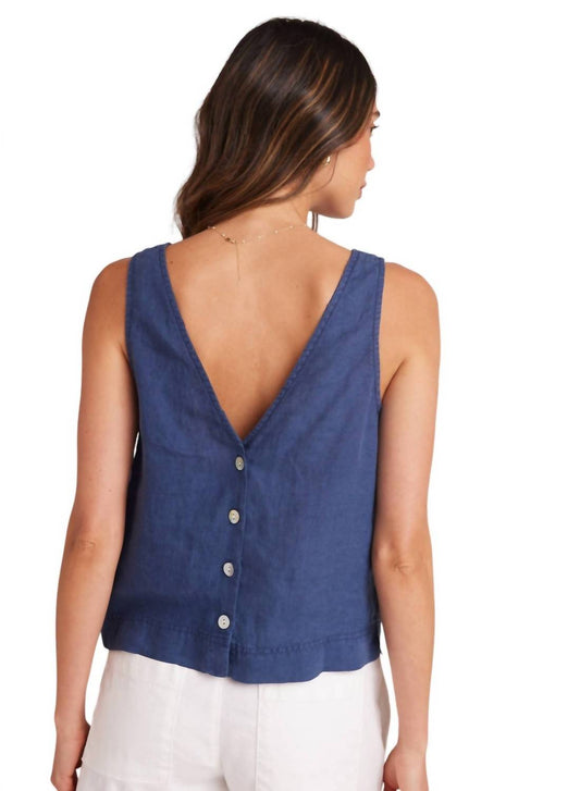 Bella Dahl - Sleeveless Button Back V-Neck Top
