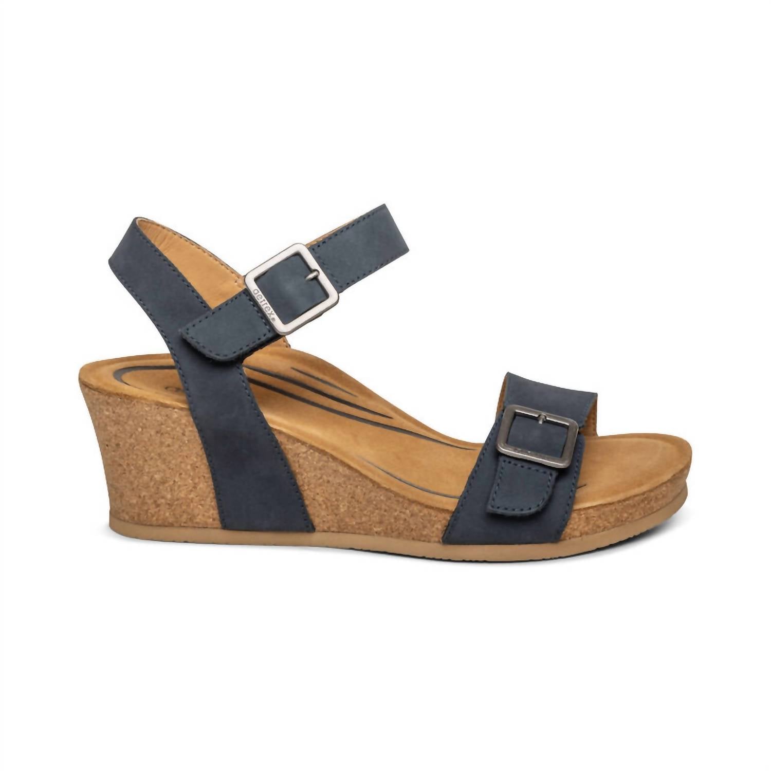Aetrex - Women's Lexa Quarter Strap Wedge Sandal