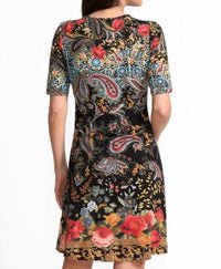 Johnny Was - JANIE FAVORITE ELBOW SLEEVE MOCK NECK DRESS