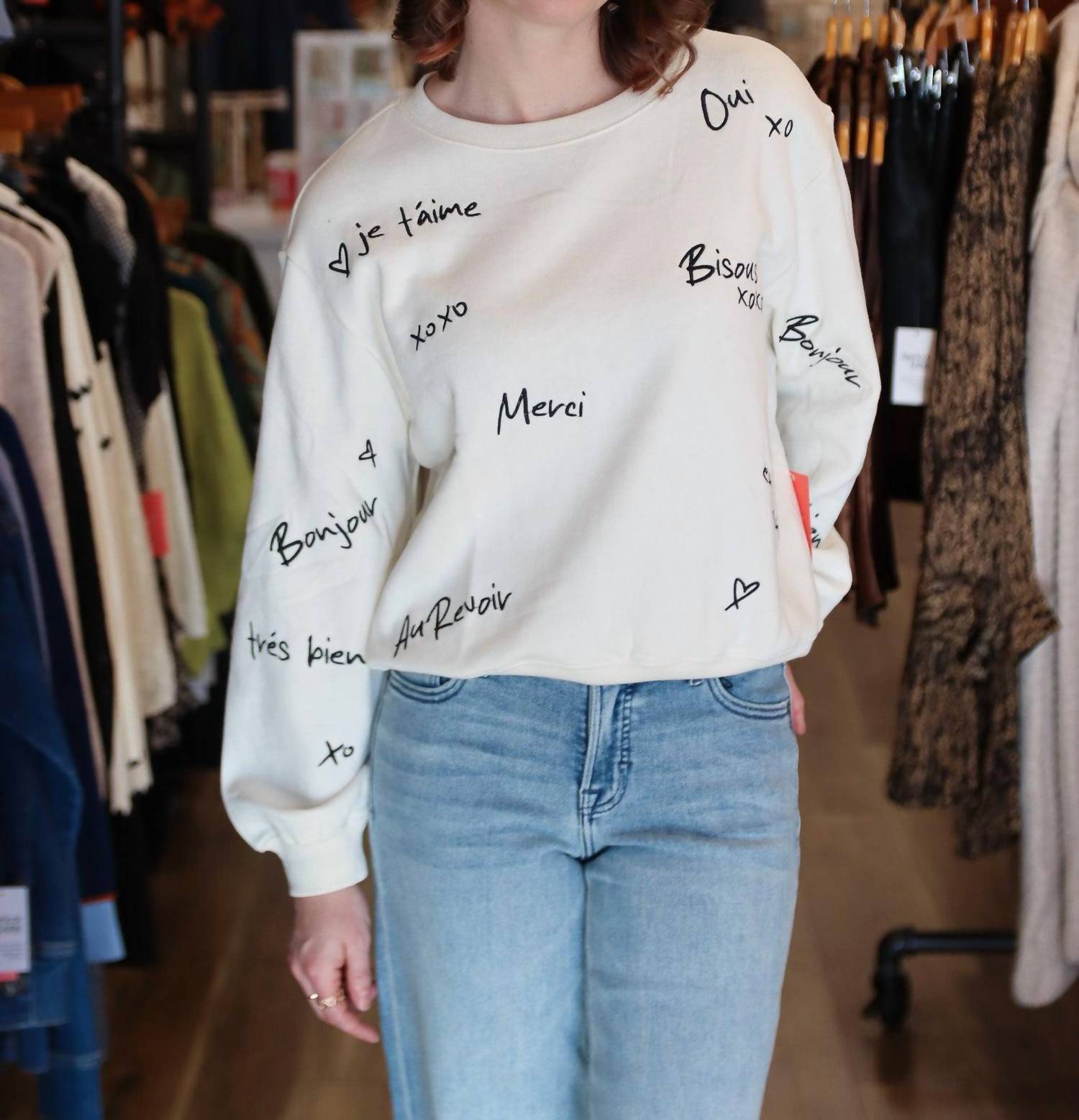 Chaser - French Scripts Sweatshirt Top