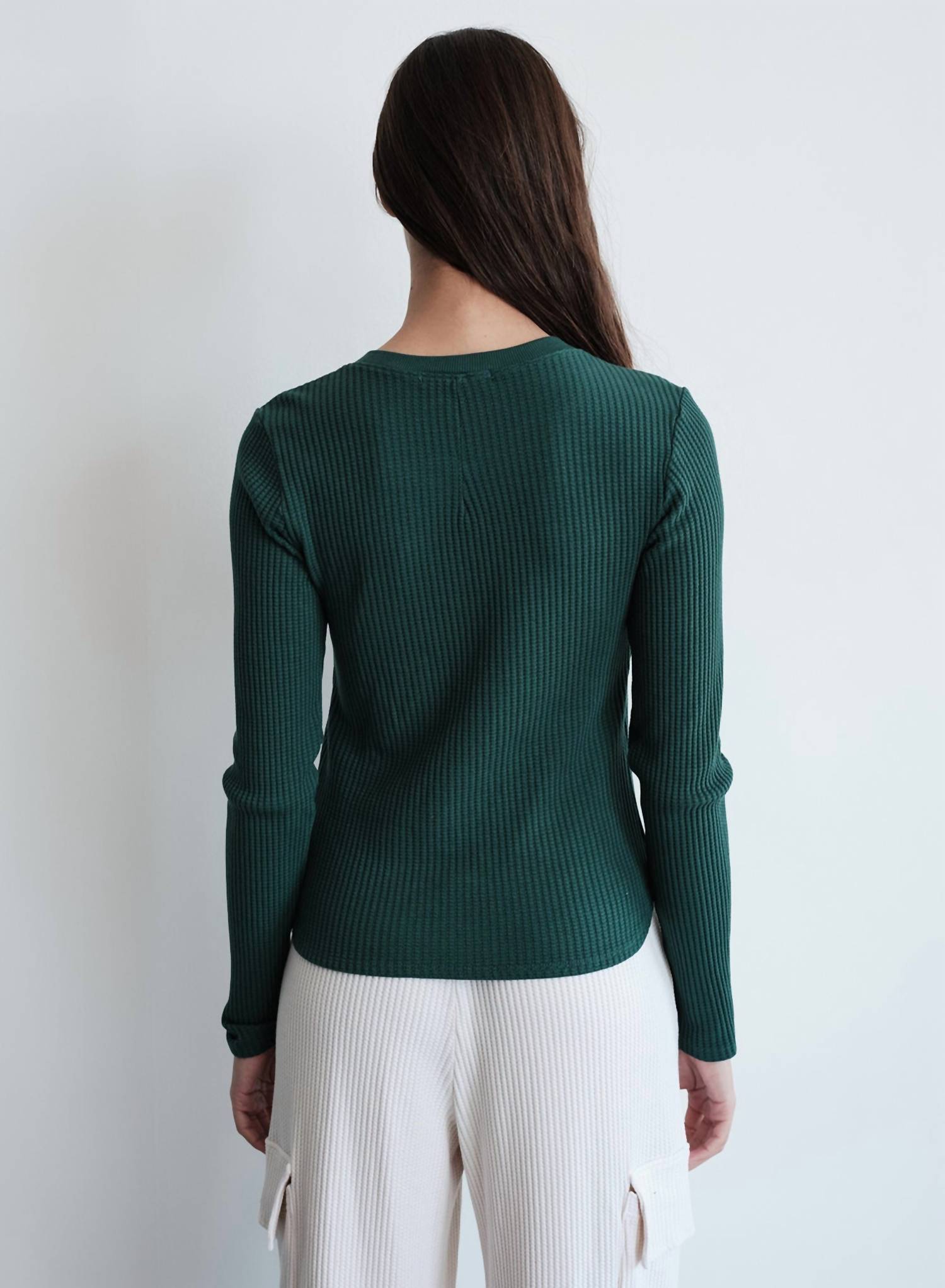Stateside - Luxe Thermal Slim Henley Top