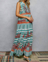 Pol - V Neck Sleeveless Long Dress