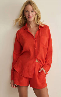 Z Supply - Perfect Airy Gauze Button Up Top