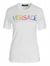Versace - Logo Embroidered T-shirt
