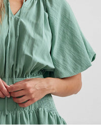Entro - Puff Sleeve Mini Dress