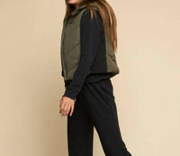 FUNDAMENTAL COAST Summit Sleeveless Vest in fatigue - women's jacket - alternate view