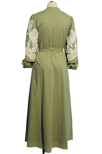 Caballero - Women's Cat Embroidery Maxi Dress