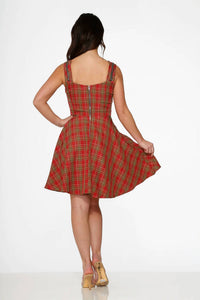 Orchid Bloom - Plaid Swing Dress