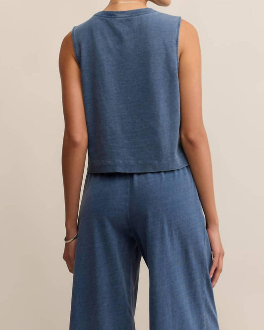 Z Supply - Women's Sloane Jersey Denim Muscle Tank Top