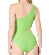 Michael Kors - One Shoulder Side Cutout Swimsuit