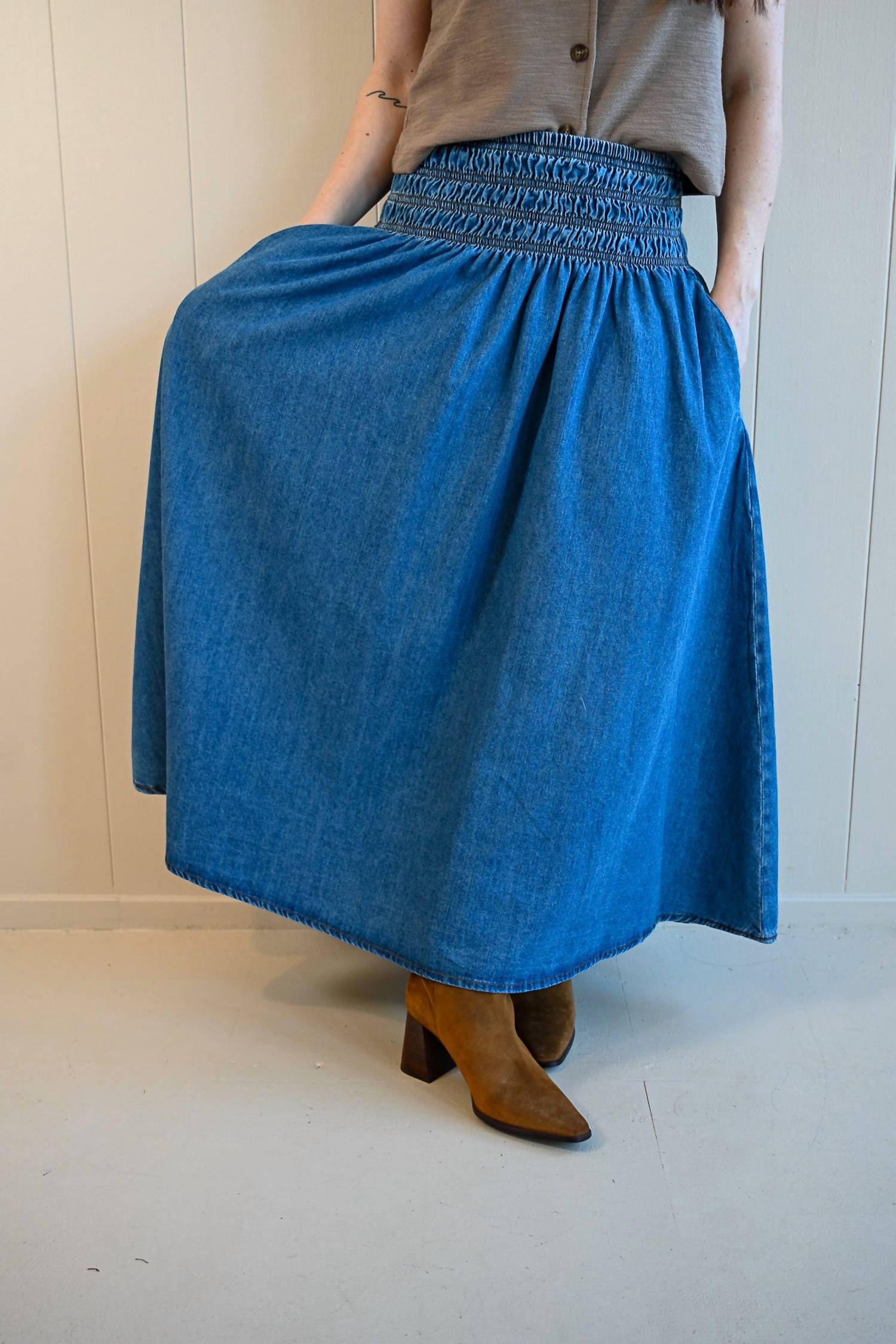 Raisonnel - Country Club Gate Denim Skirt