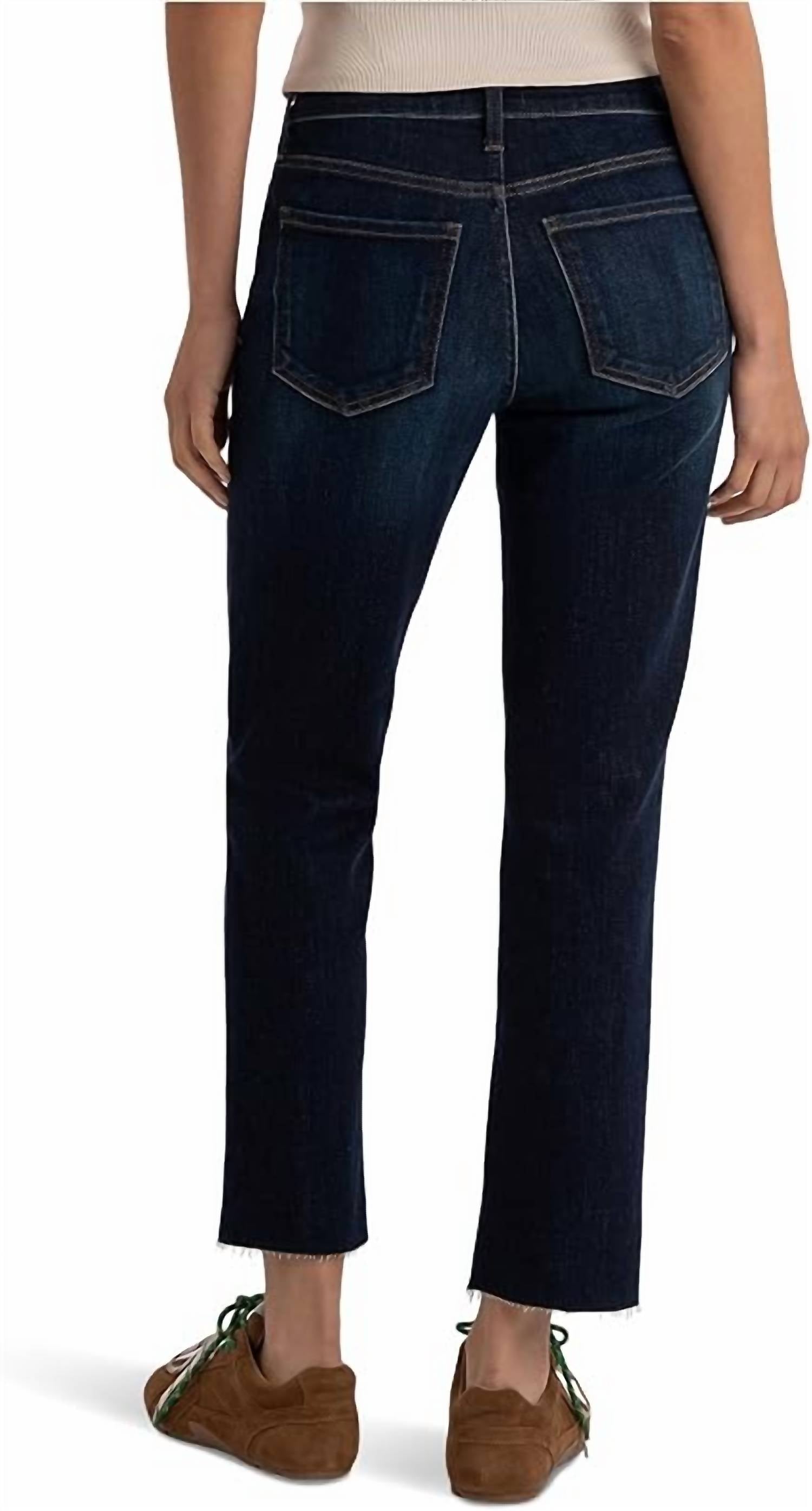 Kut From The Kloth - Reese High Rise Fab Ab Ankle Straight Leg Jeans