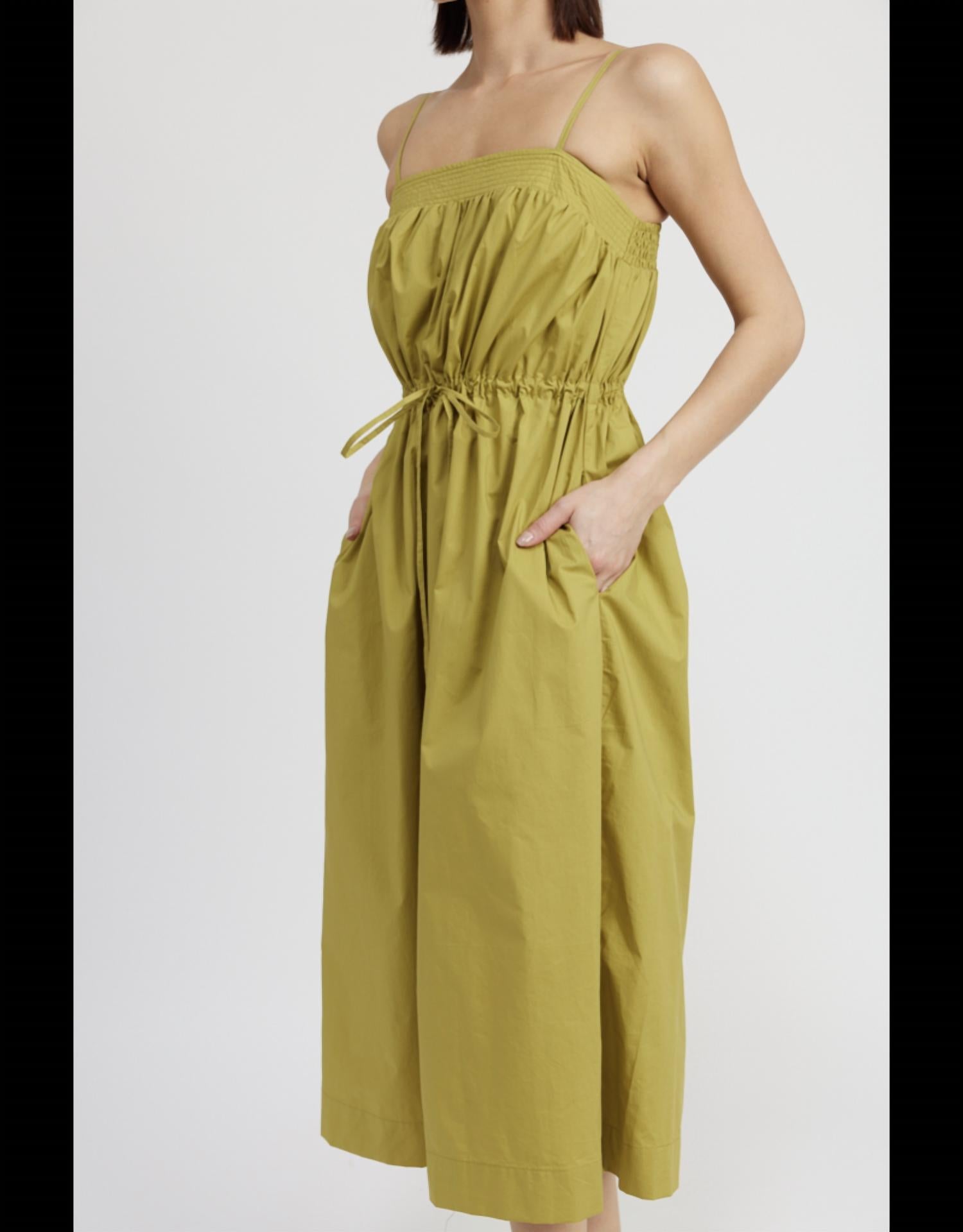 En Saison - Sleeveless Tie-waist Midi Dress