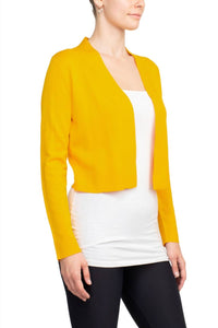 Eclectic Studio - Open Front Long Sleeve Cropped Bolero