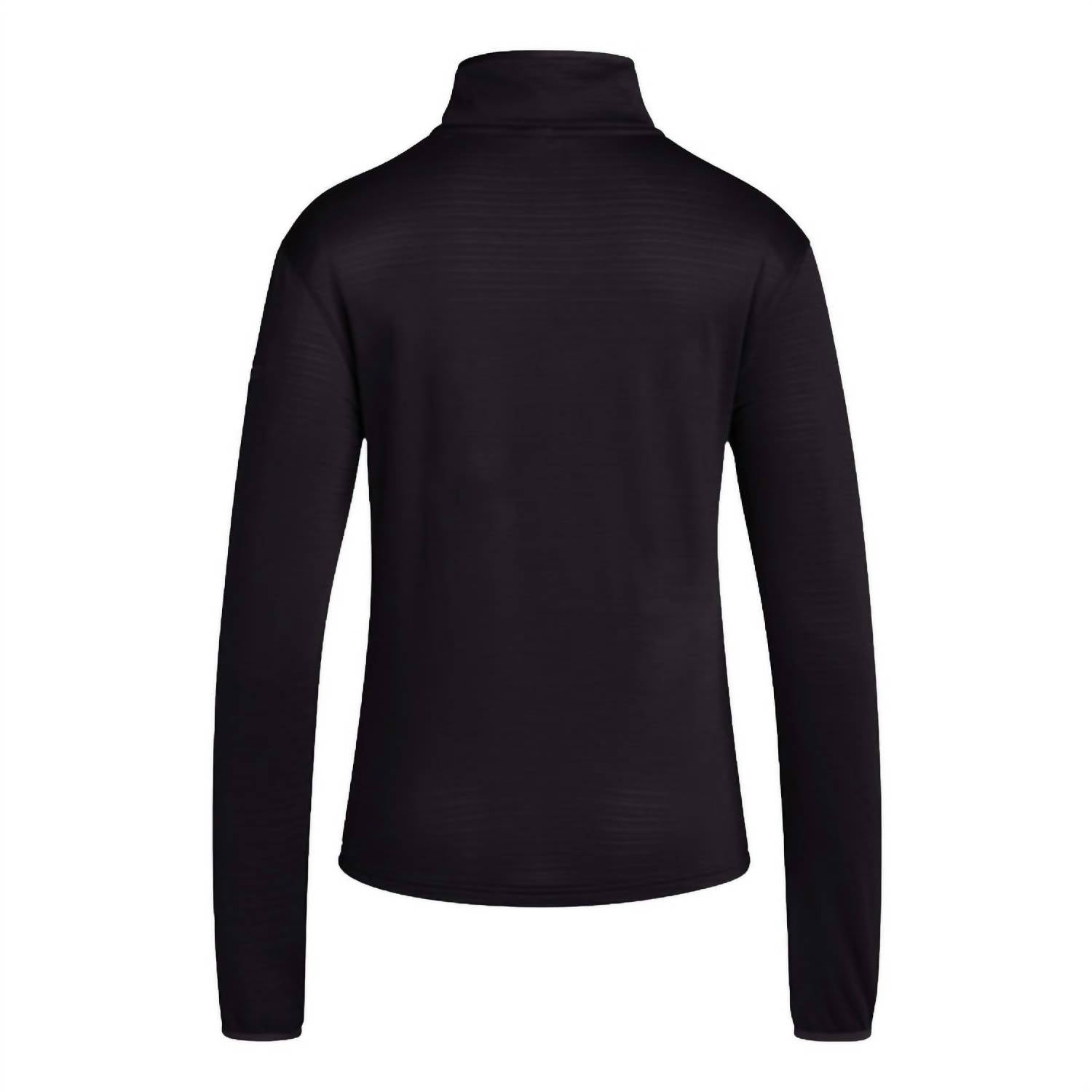 adidas Ladies' Texas Tech Long Sleeve Quarter-zip Knit Jacket in black - women's top - detail view