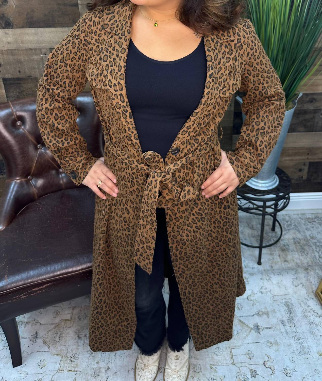 Listicle - Long Sleeve Trench Coat