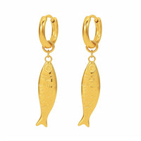 Ellie Vail - Women's Dayna Huggie Hoop Fish Earring