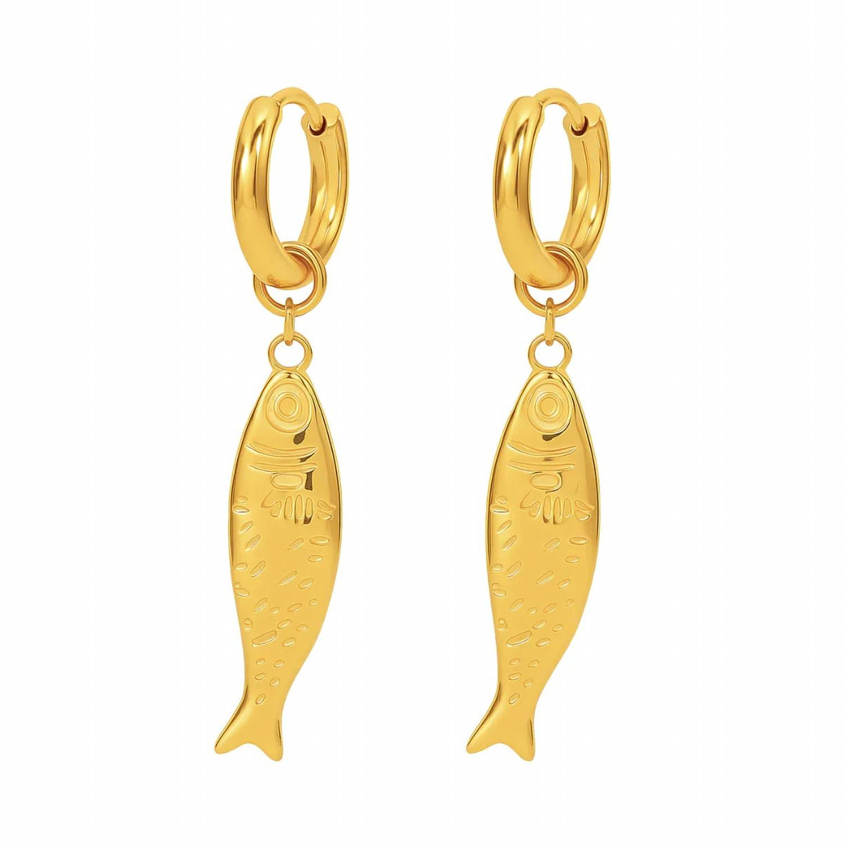Ellie Vail - Women's Dayna Huggie Hoop Fish Earring