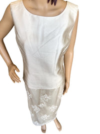 Giovanna Women's Elegance Lace 3-piece Set in champagne - women's skirt - alternate view