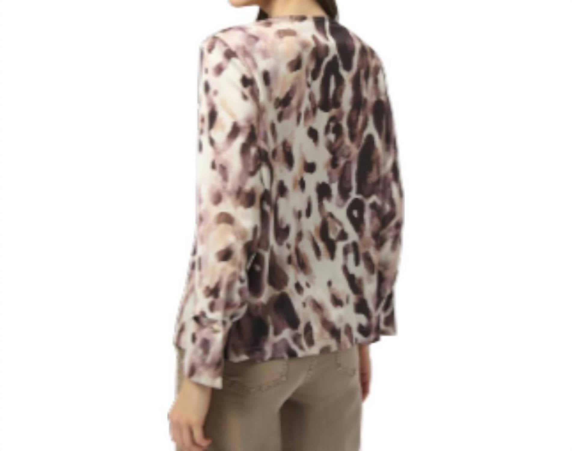 Joseph Ribkoff - Animal-print V-neck Top