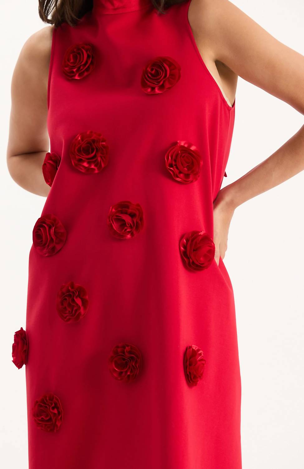 Tyler Boe - Cleo Ponte Satin Trim Dress