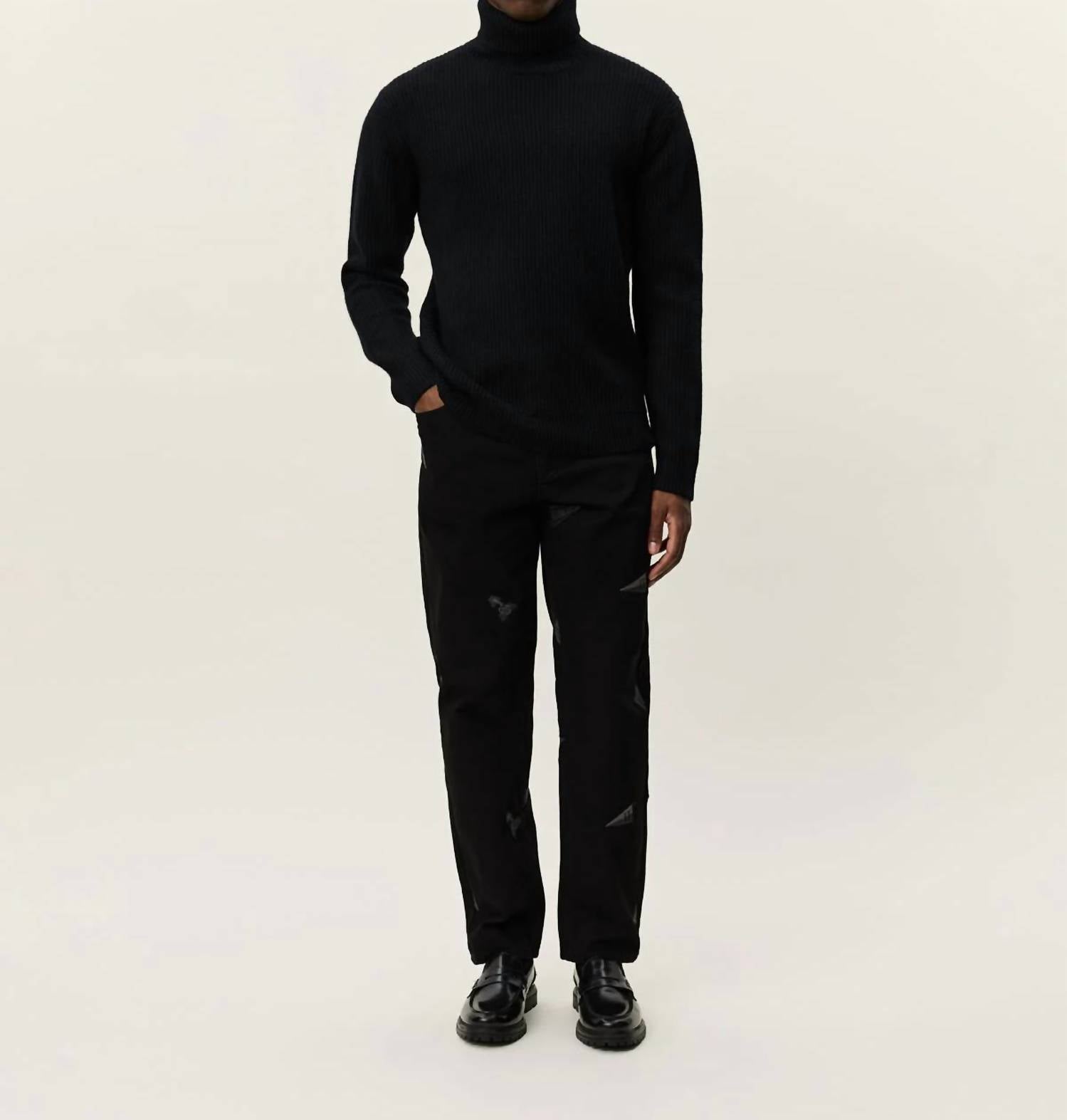 Les Deux - Eddie Wool Rib Rollneck Knit Sweater