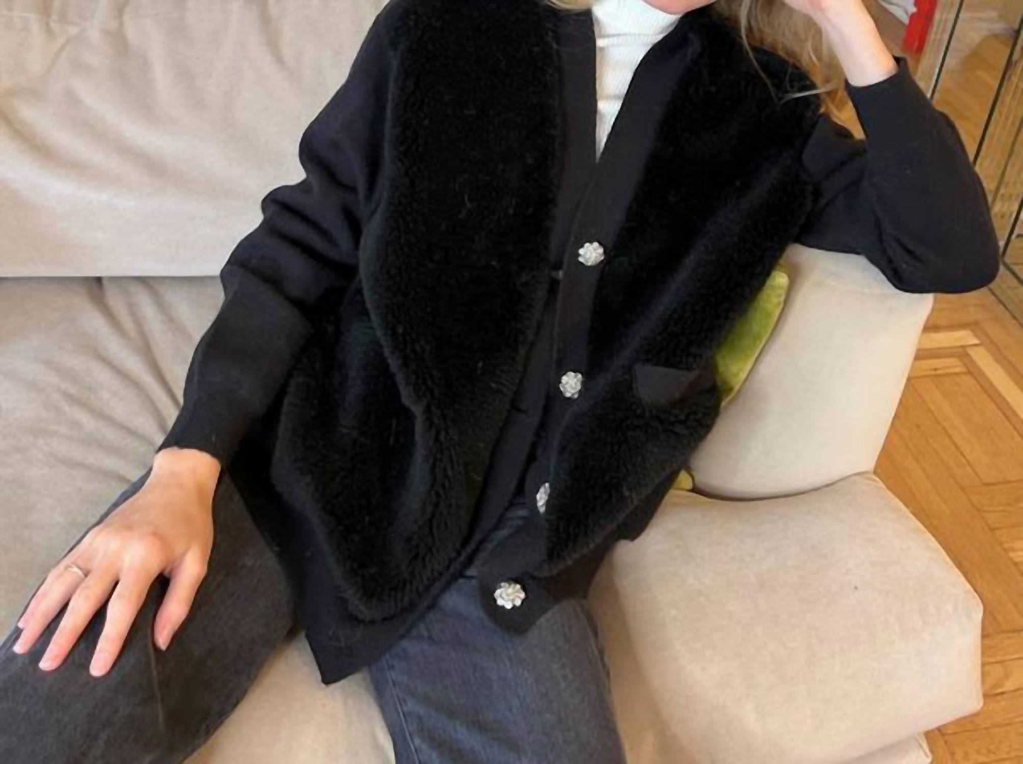 Jocelyn - Aman Sherpa Cardigan