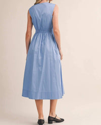 &Merci - Cotton Zipper Front Midi Dress
