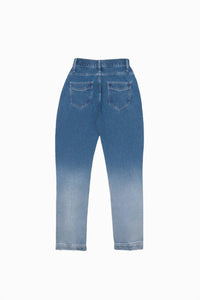 Sasha+Z - Pintuck Ombre Denim Pants